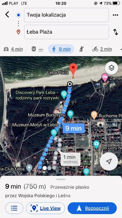 Вилла Chelstowka Леба Экстерьер фото